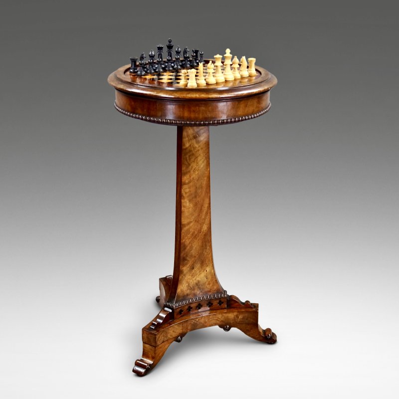 A William IV Mahogany Chess Table